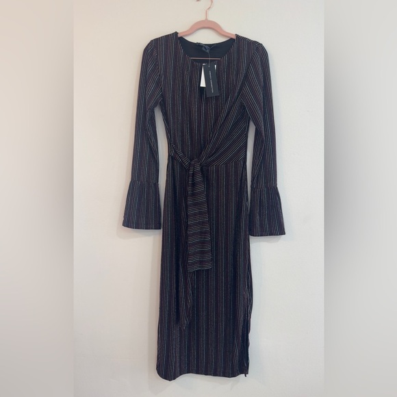 French connection. Elegant Black Striped Dress 👗
* New with tags 🏷️ - Picture 3 of 10